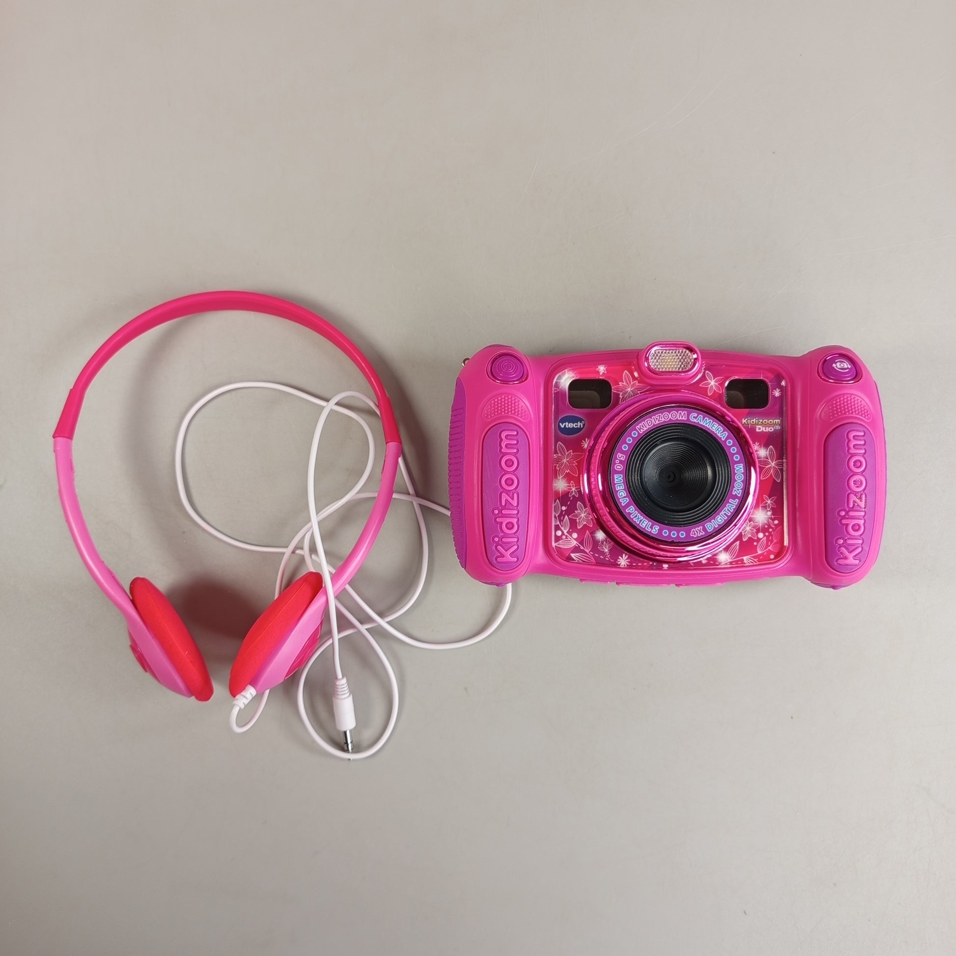 VTech Kidizoom Duo 5.0 Kinderkamera pink – mit Tasche & Zubehör