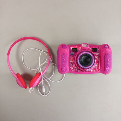 VTech Kidizoom Duo 5.0 Kinderkamera pink – mit Tasche & Zubehör