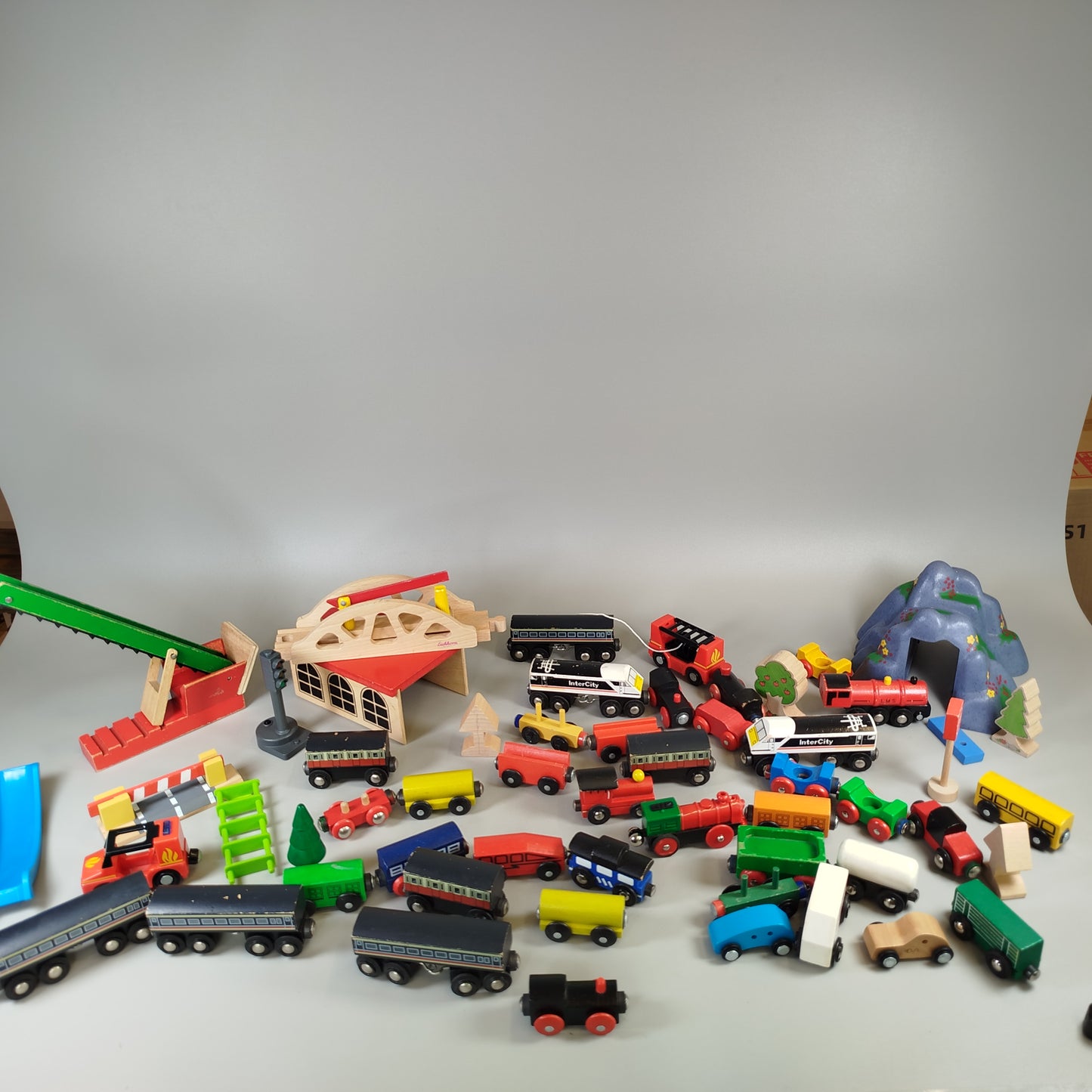 Holz Eisenbahnwelt Spielset – Züge & Schienen