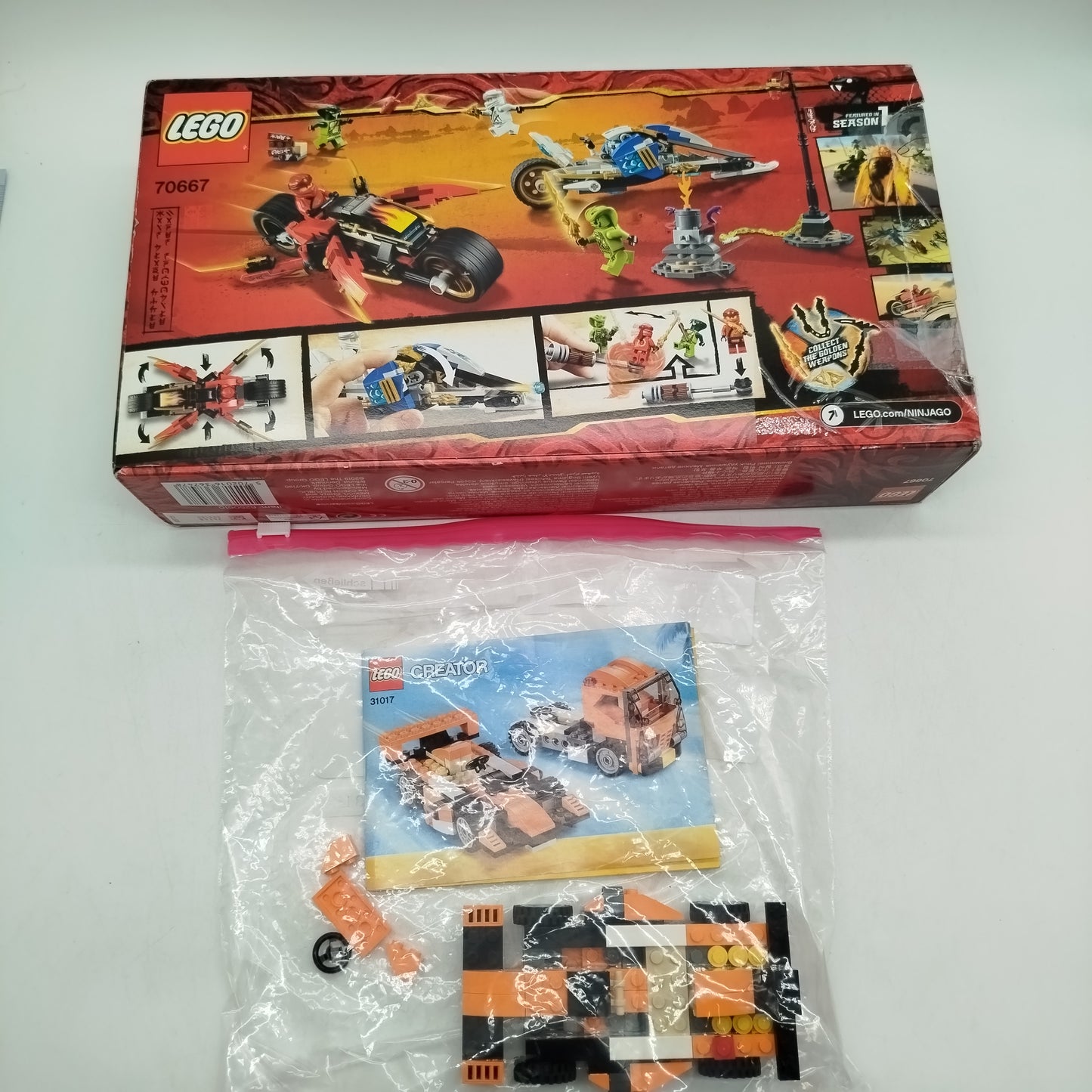LEGO Bundle Ninjago & Creator Set von 2 70667 31017 Fahrzeuge