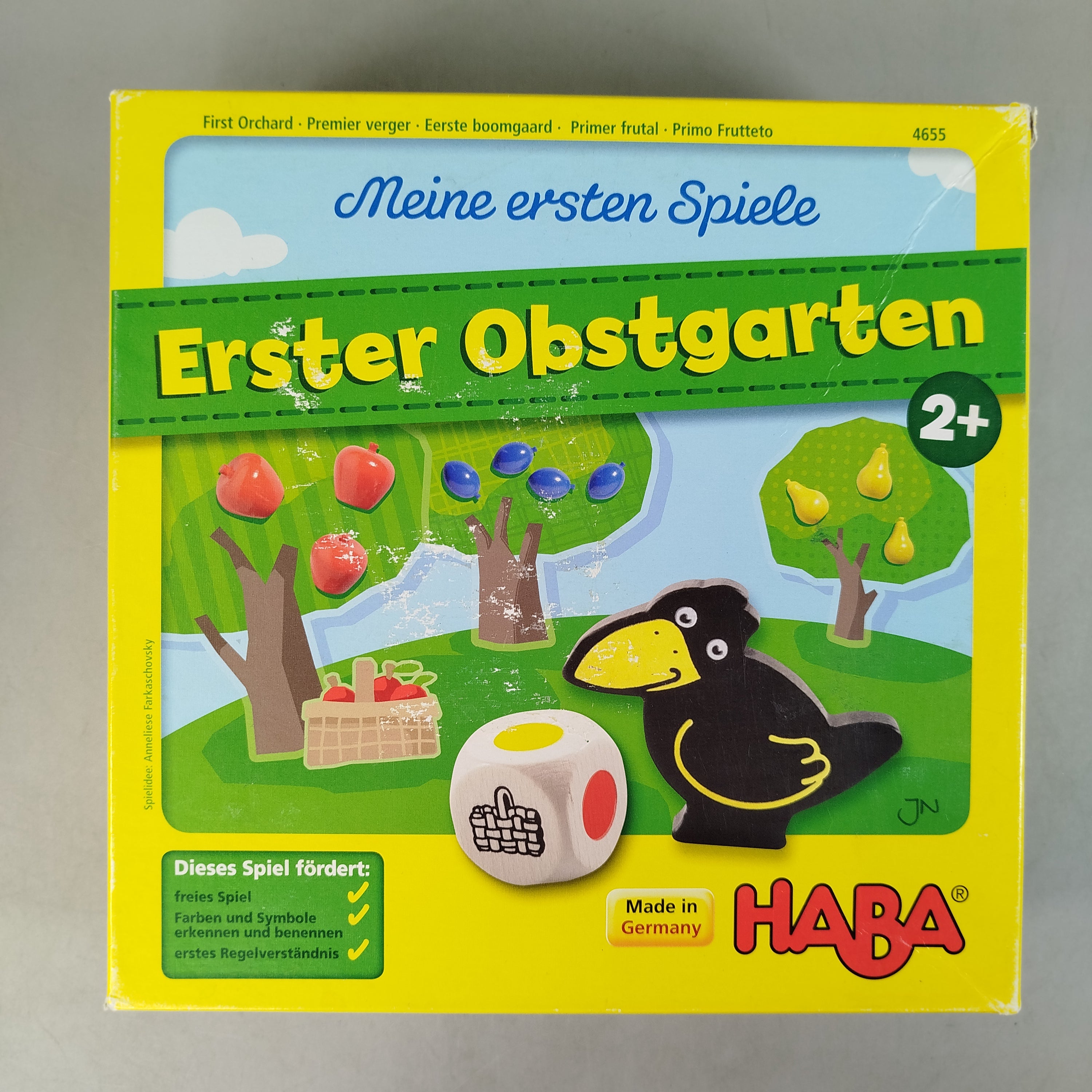HABA Erster Obstgarten 4655 Brettspiel, gebraucht, ab 2 3 4 Jahre | ✅ geprüft 