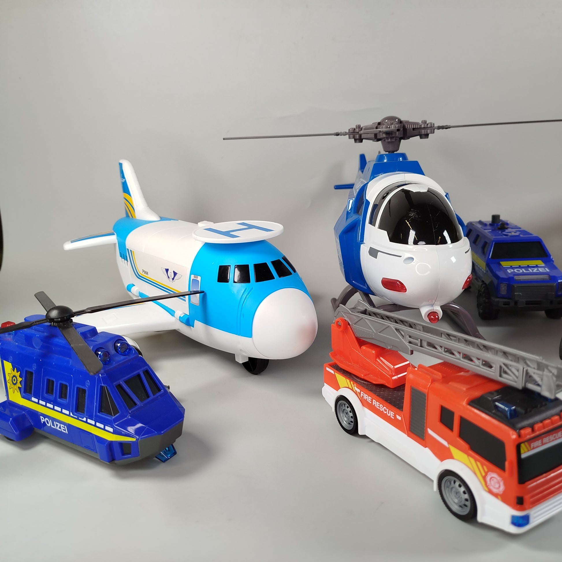 Verschiedene Polizei, Feuerwehr und Rettungsdienst set