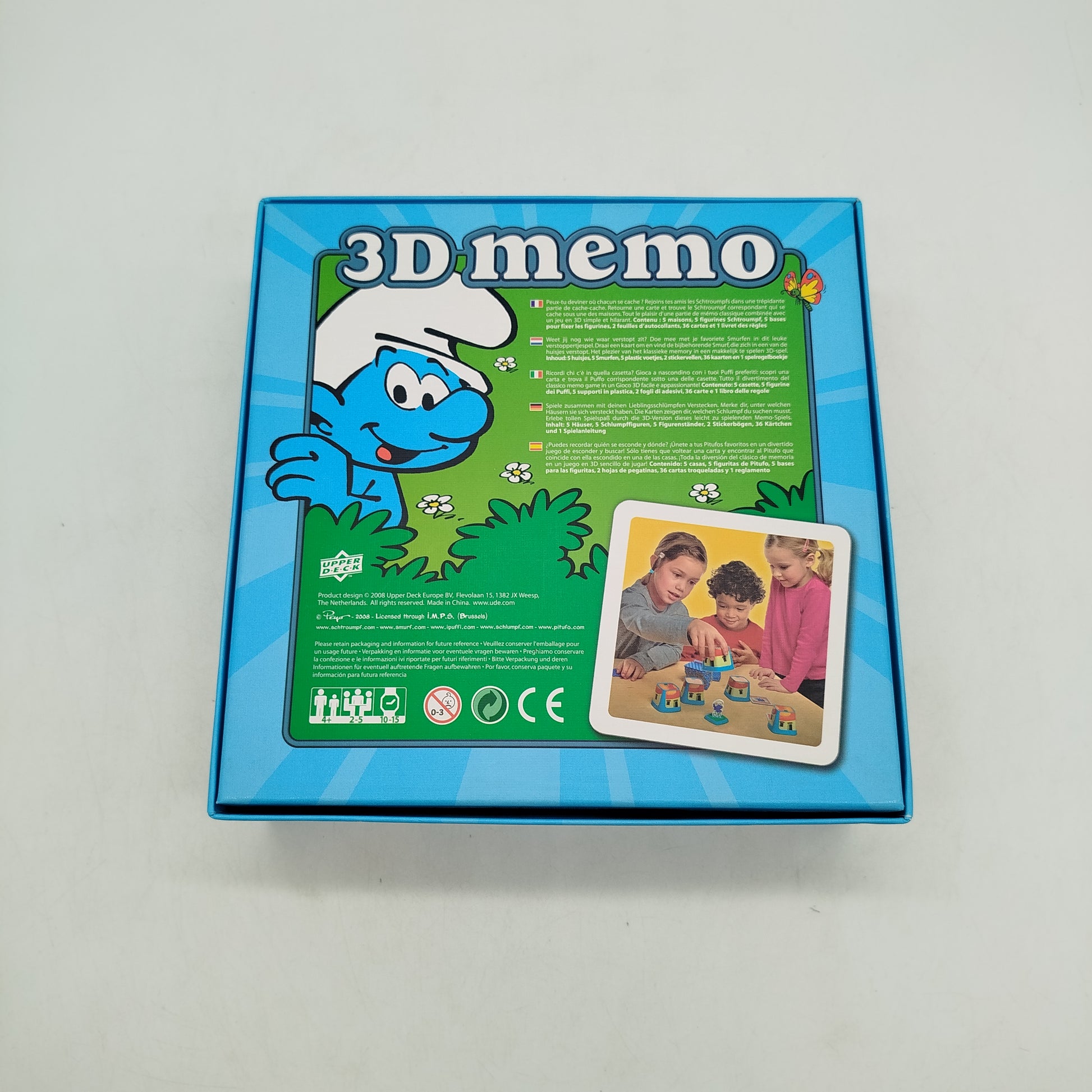Upper Deck Die Schlümpfe 3D Memo 🧩✨, gebraucht, ab 3 4 5 Jahre | ✅ geprüft 
