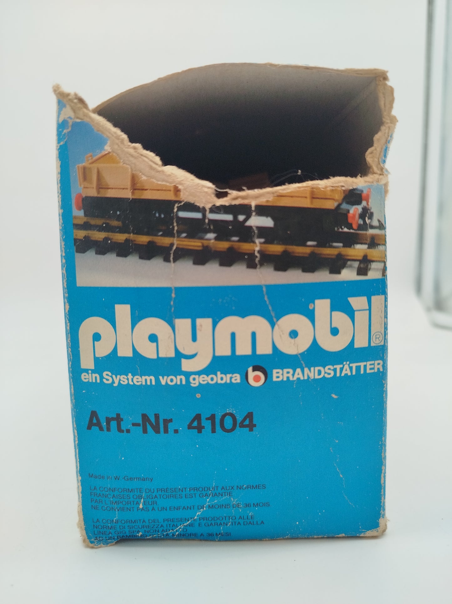 Vintage Playmobil Güterwaggon 4104 – Eisenbahn Zubehör, OVP