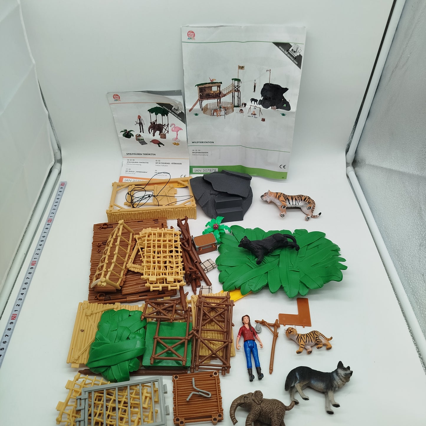 Schleich Bundle Wildtierstation 6x Tiere & Figur ab 3 4 5 Jahre | ✅ geprüft 