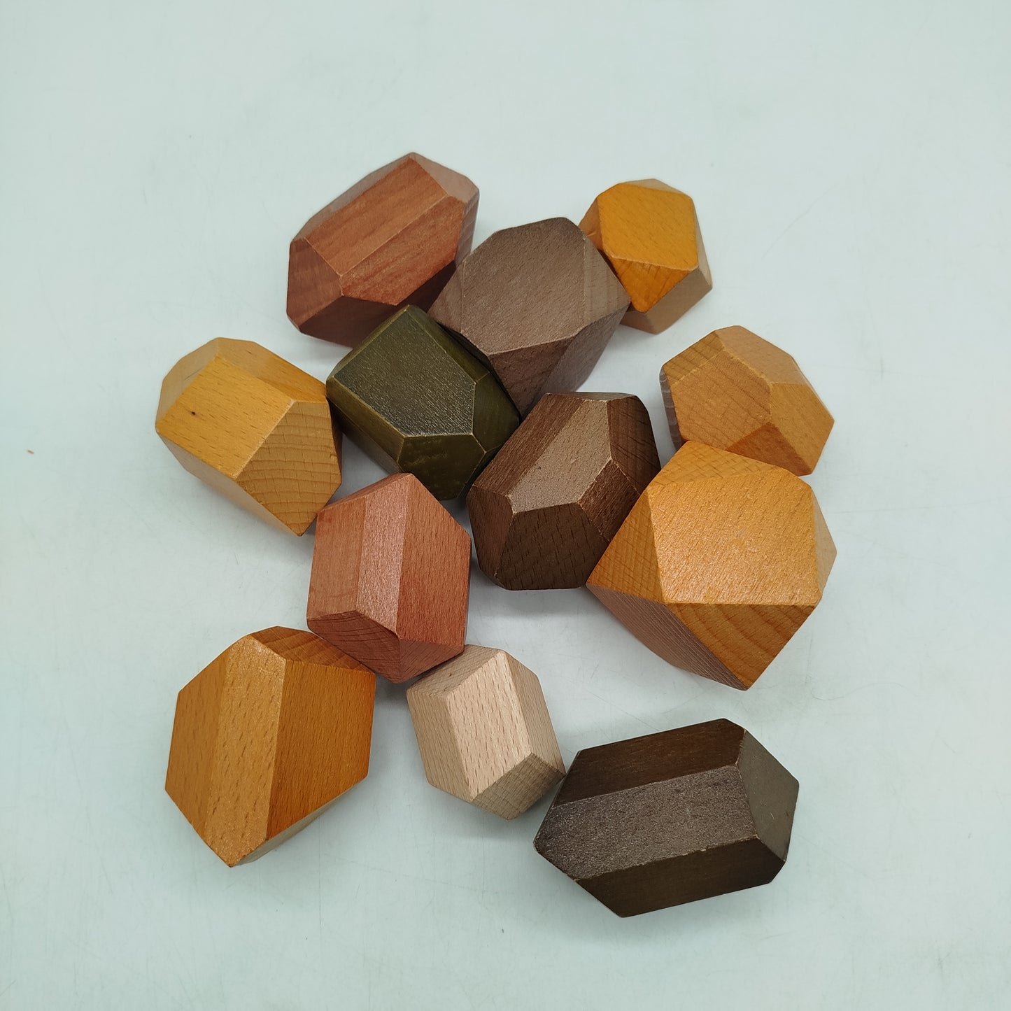 Balanciersteine Holz 12 Steine Stapelspiel