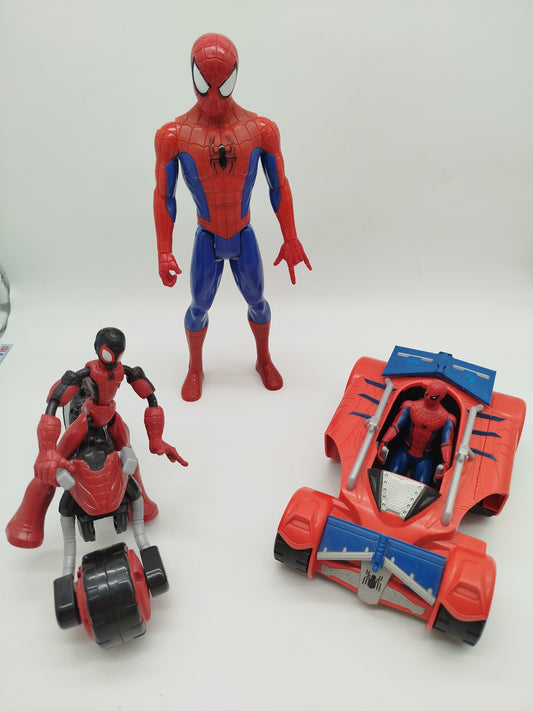 Marvel Spider-Man Actionfiguren & Fahrzeuge Set von 3