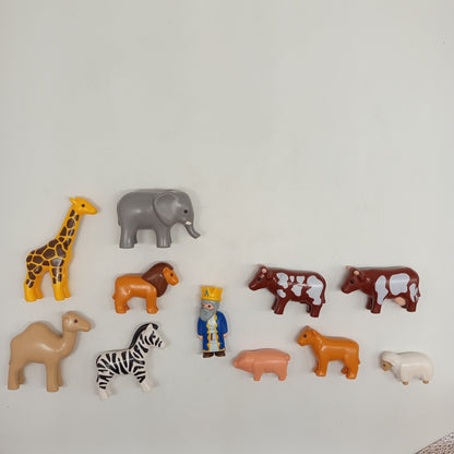 Playmobil Junior Figuren-Set von 11 – Tiere & König, Rollenspiel Spielzeug