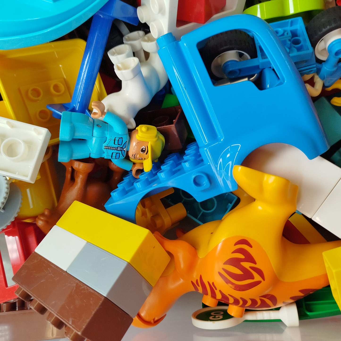 Konvolut LEGO Duplo ca. 5 kg Steine&Fig. gebraucht ab 3 4 5 Jahre | ✅ geprüft 
