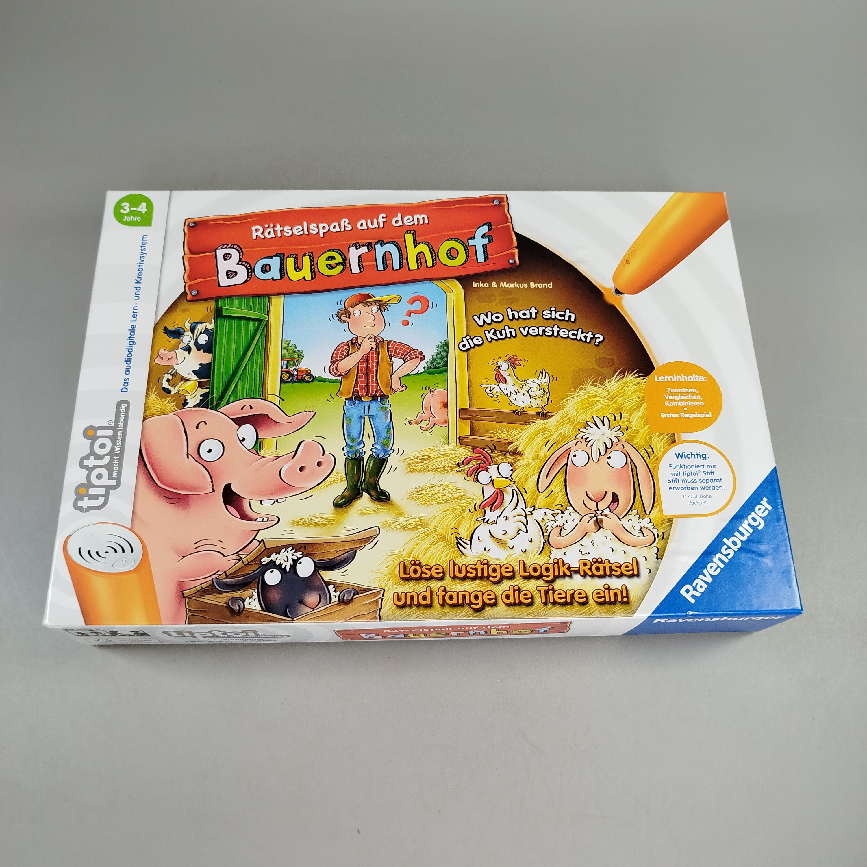 Ravensburger Tiptoi Lernspiel Rätselspaß auf dem Bauernhof, OVP