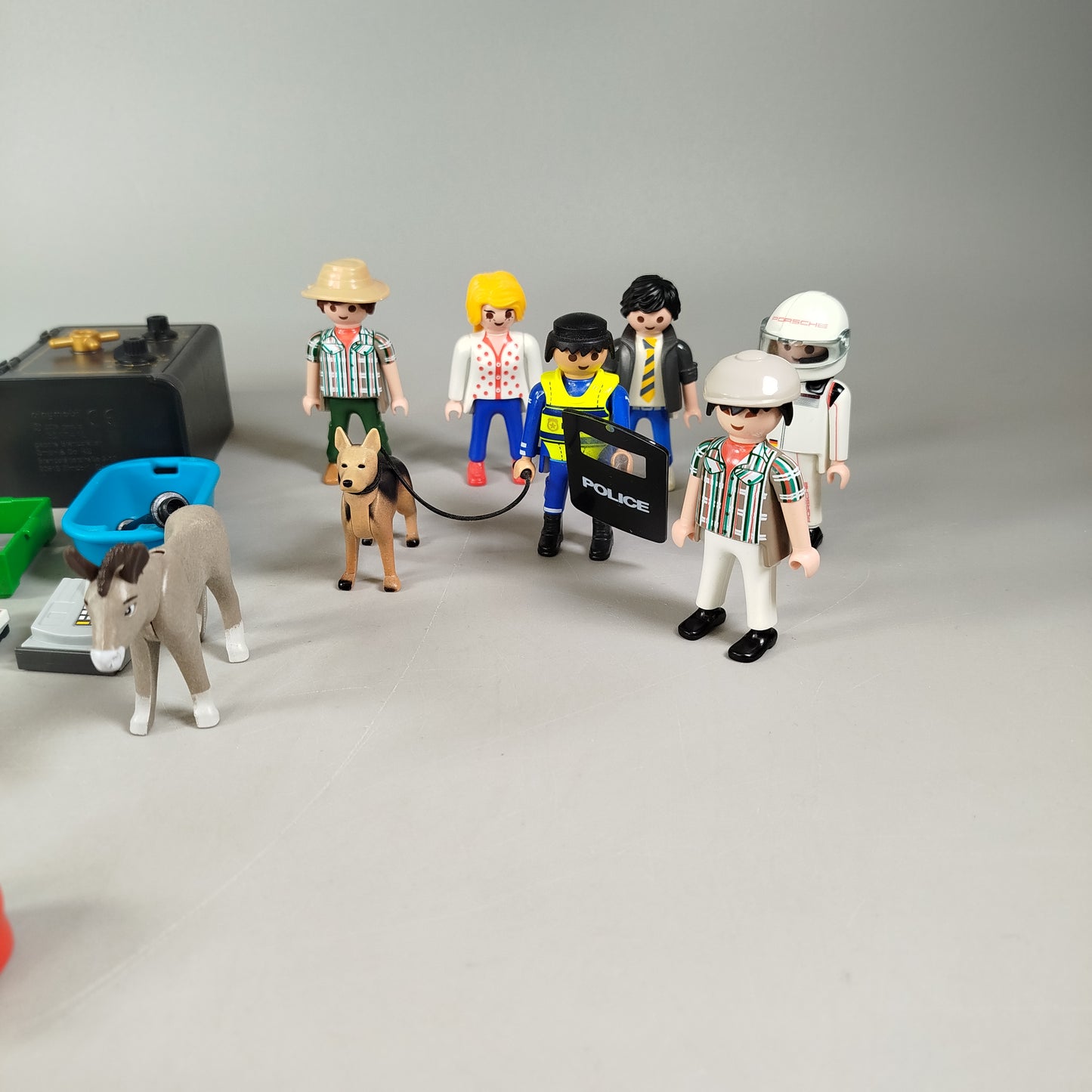 Konvolut Playmobil Fahrzeuge & Marktszene ca. 1,0 kg, gebraucht, ab 3 Jahre 