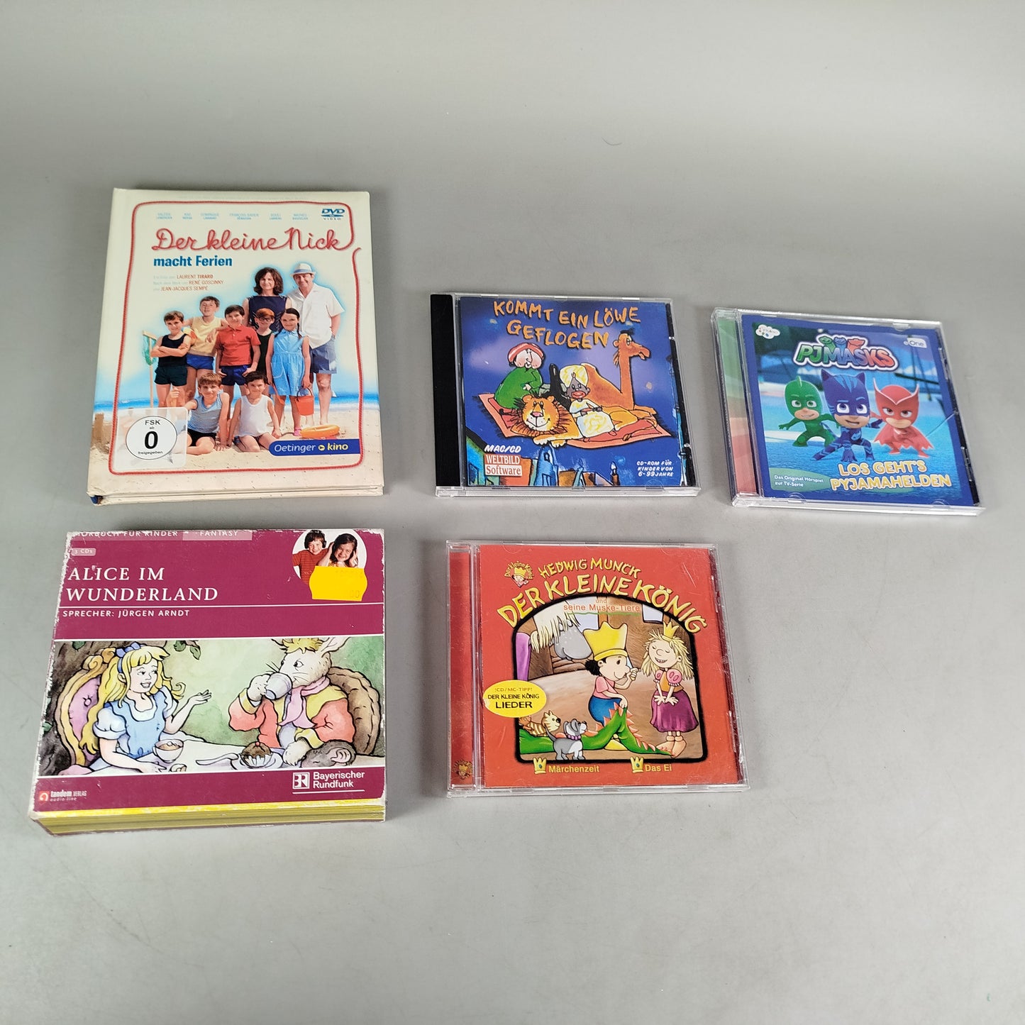 Bundle Kinderfilme Hörspiele Set von 5 DVD & CDs