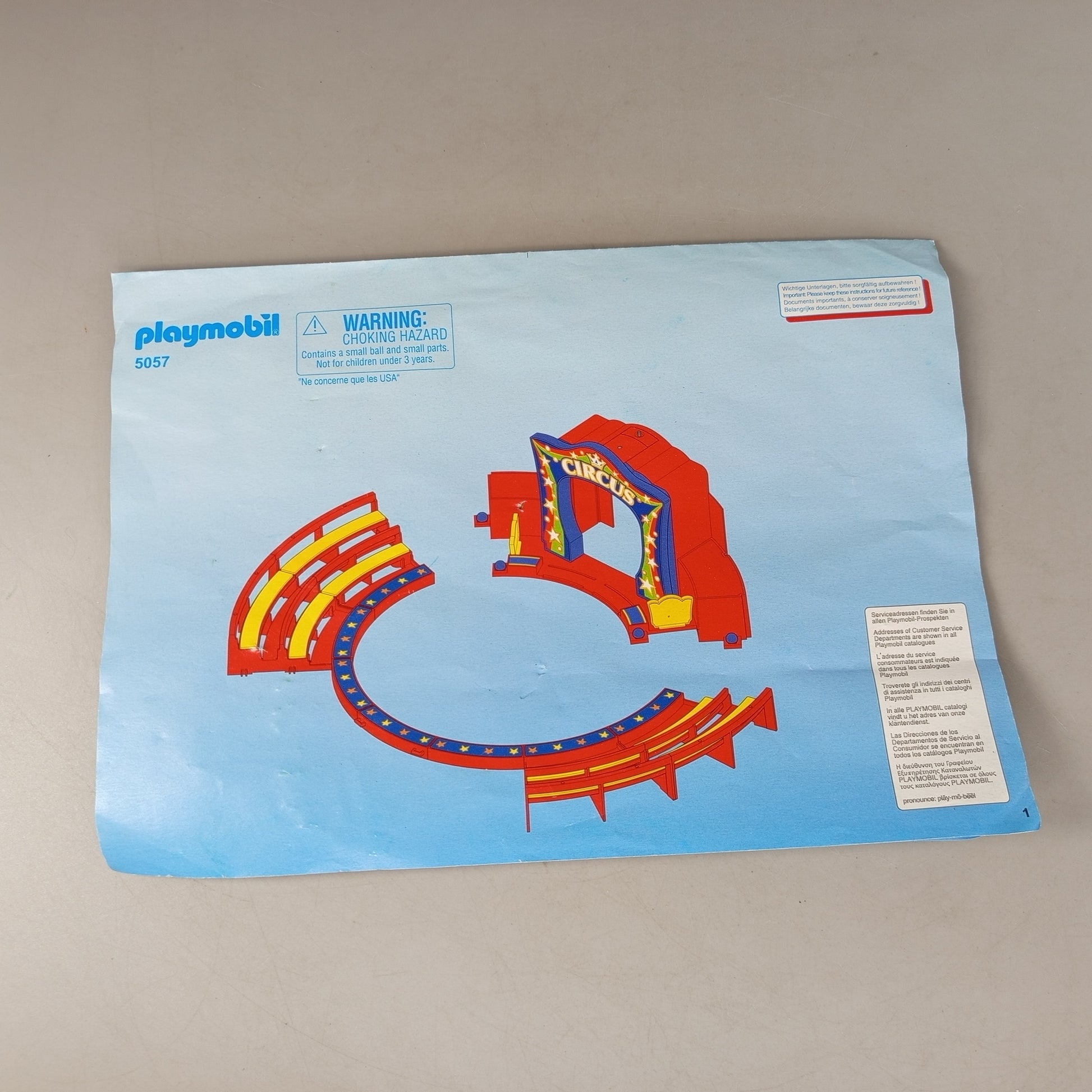 bitte sorgfältig aufbewahren Playmobil Zirkus-Spielset 5057 Figuren & Tiere – ToysReloved