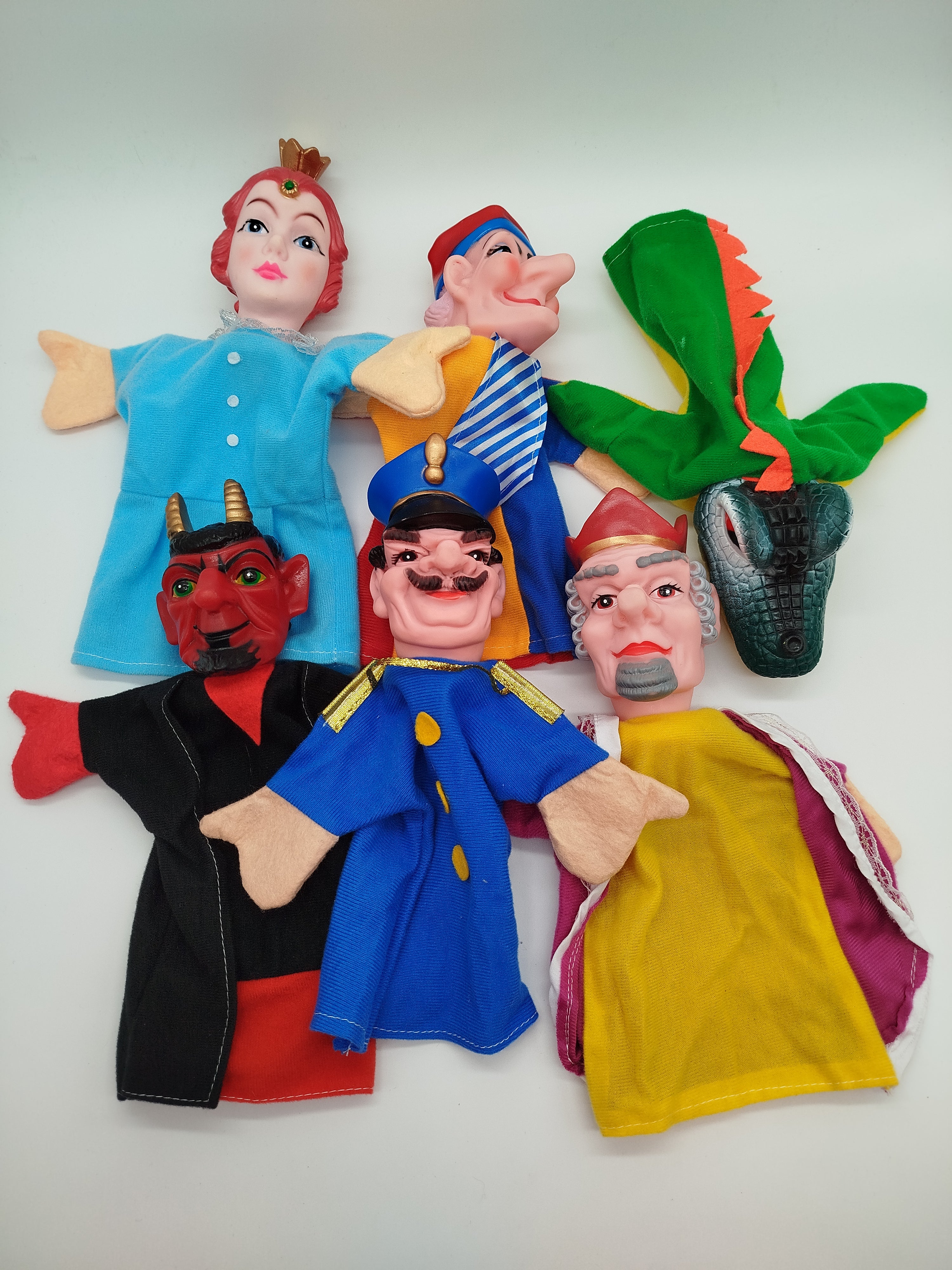 Handpuppen-Set - 6 Märchenfiguren