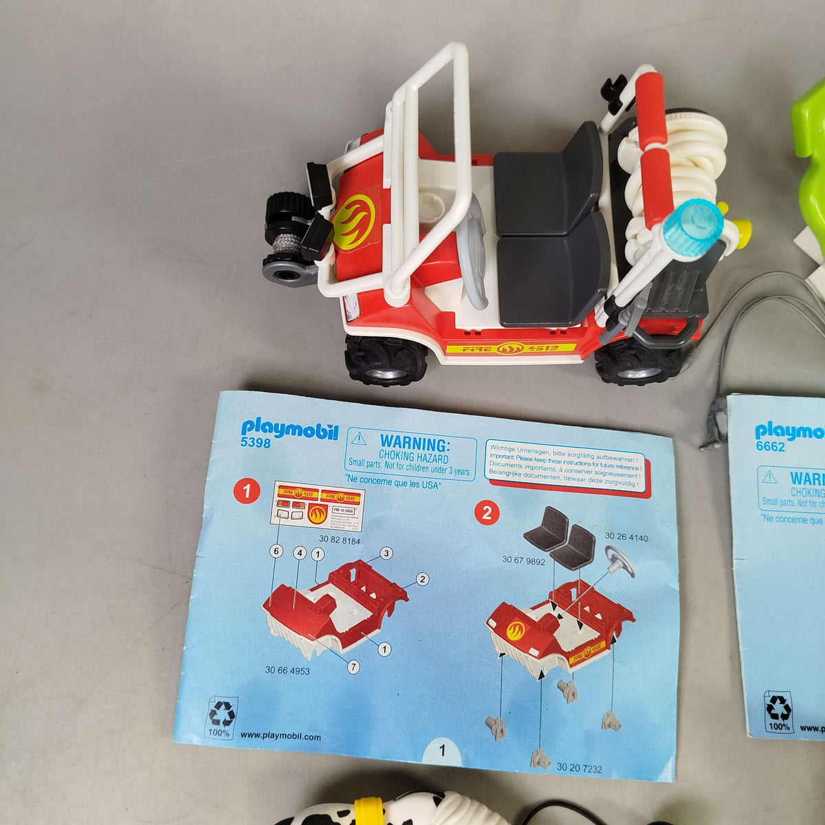 Playmobil Bundle Feuerwehr 6818 6662 5398 6948 Set von 7 Figuren