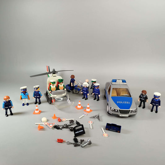 Playmobil Bundle Polizei 5179 großes Set Fahrzeuge & Figuren