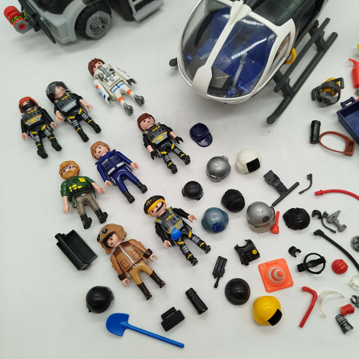 Playmobil Bundle City Action 9360 großes Set Truck Motorrad & Figuren