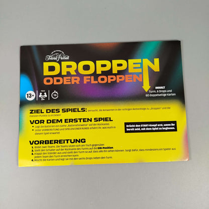 Hasbro Droppen oder Floppen F8633 Elektronisches Quizspiel