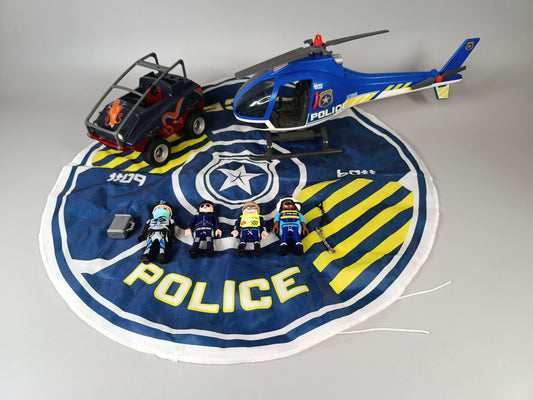 Playmobil Bundle 70569 5558 Polizei-Helikopter & Abenteuer-Pickup