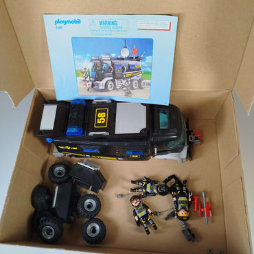 Playmobil Tactical Unit Truck 9360 LKW mit Zubehör & Licht & Sound