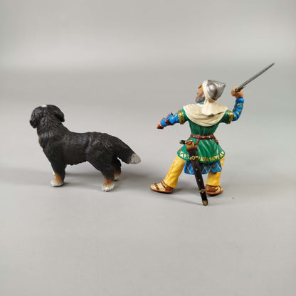 Schleich Bundle Ritter Merlin 70205 Prinz 70050 4 Teile Figuren & Hund