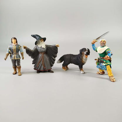 Schleich Bundle Ritter Merlin 70205 Prinz 70050 4 Teile Figuren & Hund