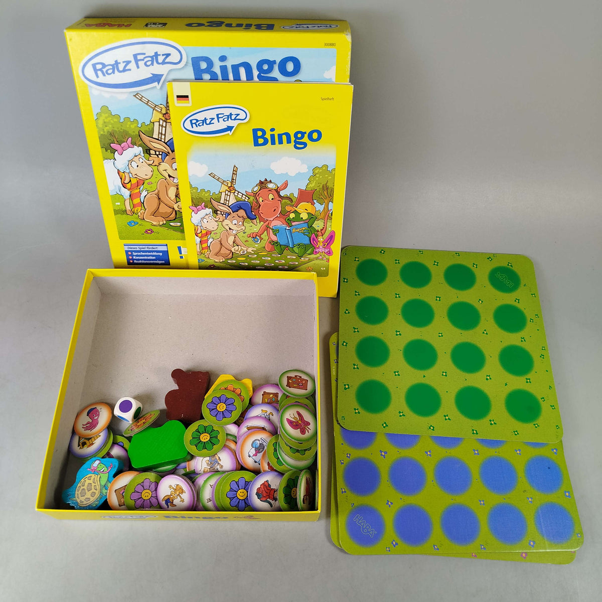 HABA Ratz Fatz Bingo 300880 Familienspiel & Lernspiel