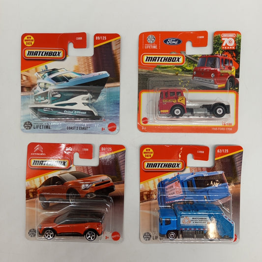 Matchbox Fahrzeuge Set von 4 – Die-Cast Modelle, OVP, neu