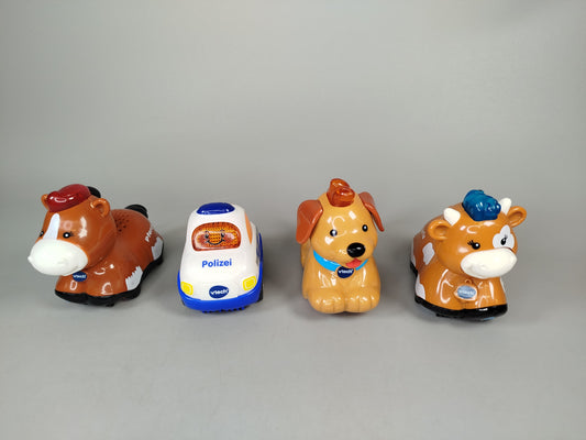 VTech Tiere & Fahrzeuge – Set von 4 Autos, sehr gut