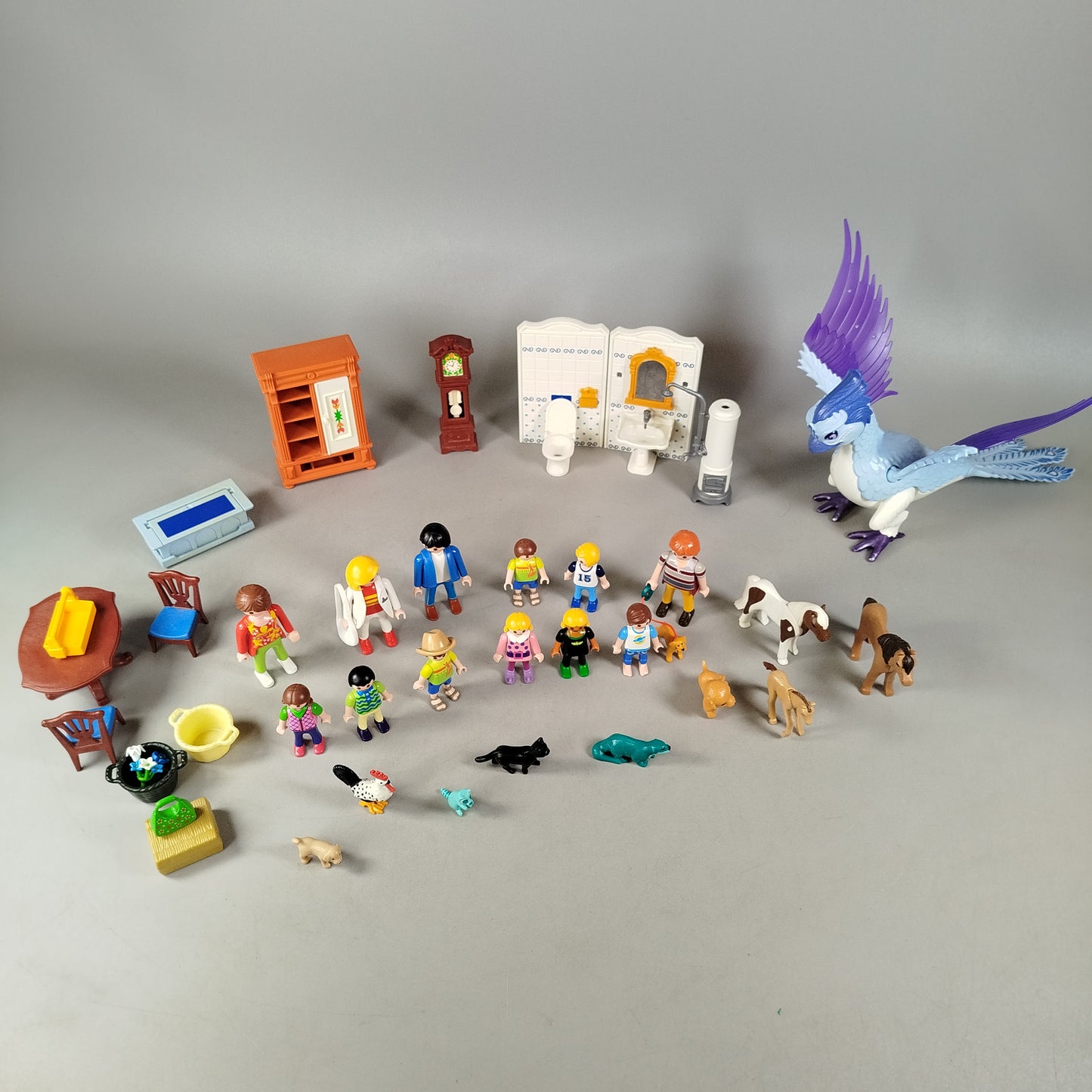 Playmobil Bundle Figuren großes Set Tiere & Möbel
