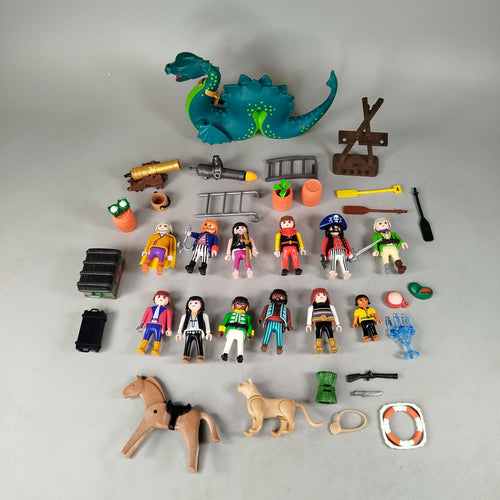 Playmobil Bundle Piraten von 15 Figuren & Tiere, ab 3 4 5 Jahre | ✅ geprüft 