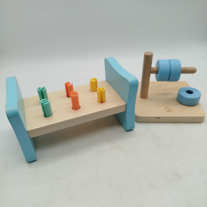 Oh My Baby Bundle Set von 4 Holzspielzeug Xylophon & Steckspiel