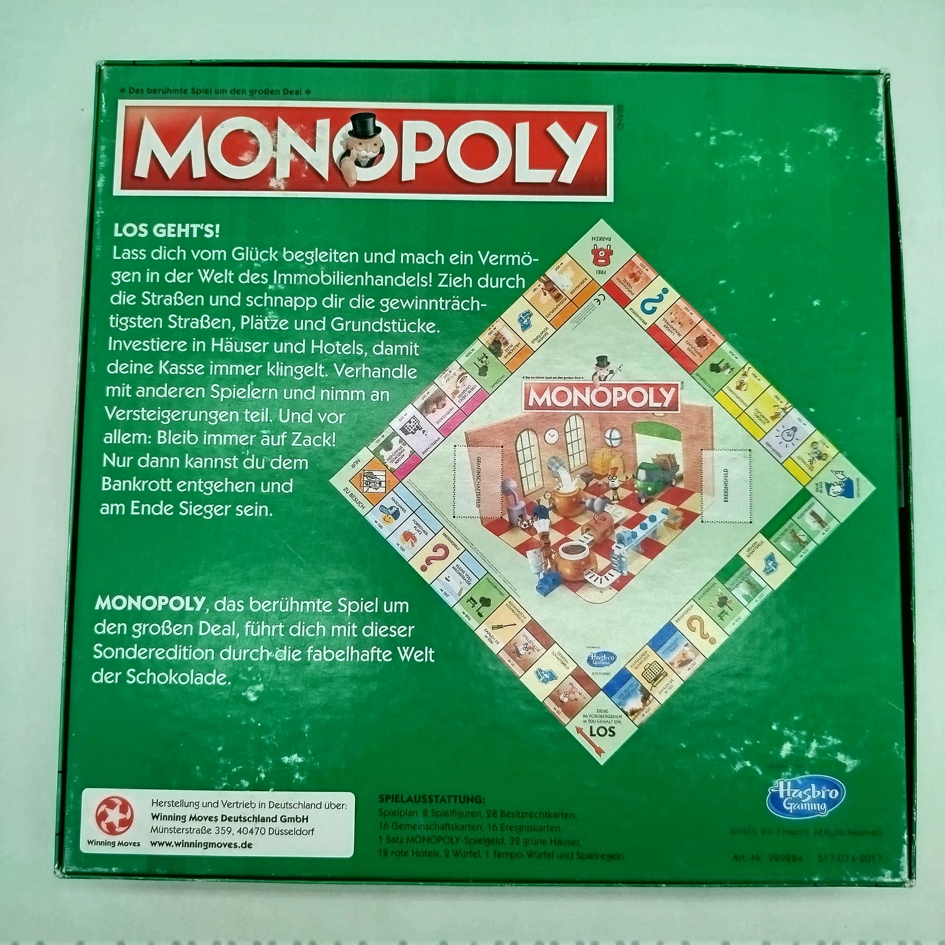 Hasbro Monopoly Schokoladen Edition Brettspiel, OVP
