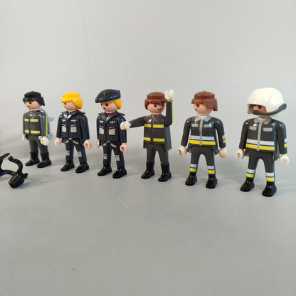 Playmobil Bundle Polizei & Feuerwehr Set von 11 Figuren