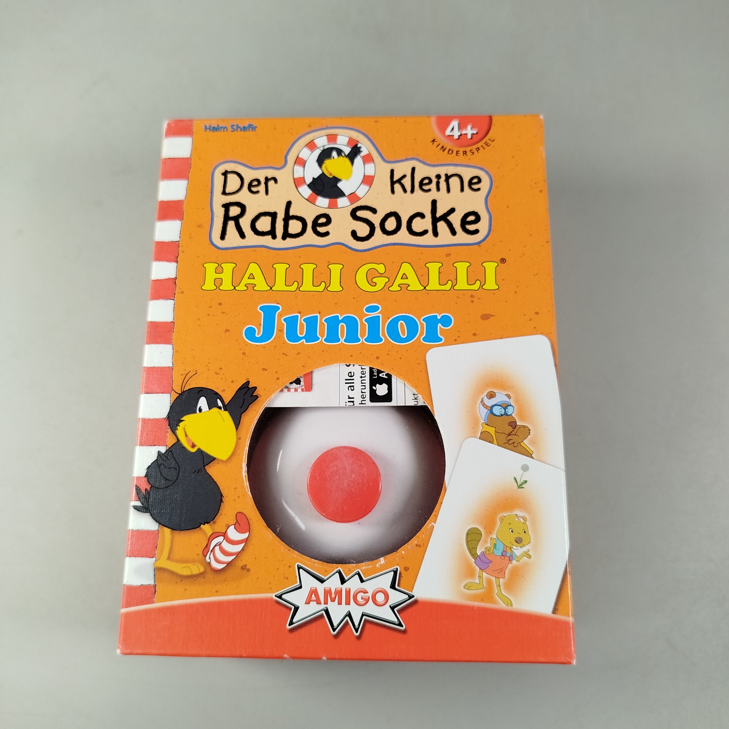 AMIGO Rabe Socke Halli Galli Junior Kartenspiel, gebraucht, ab 3 Jahre 