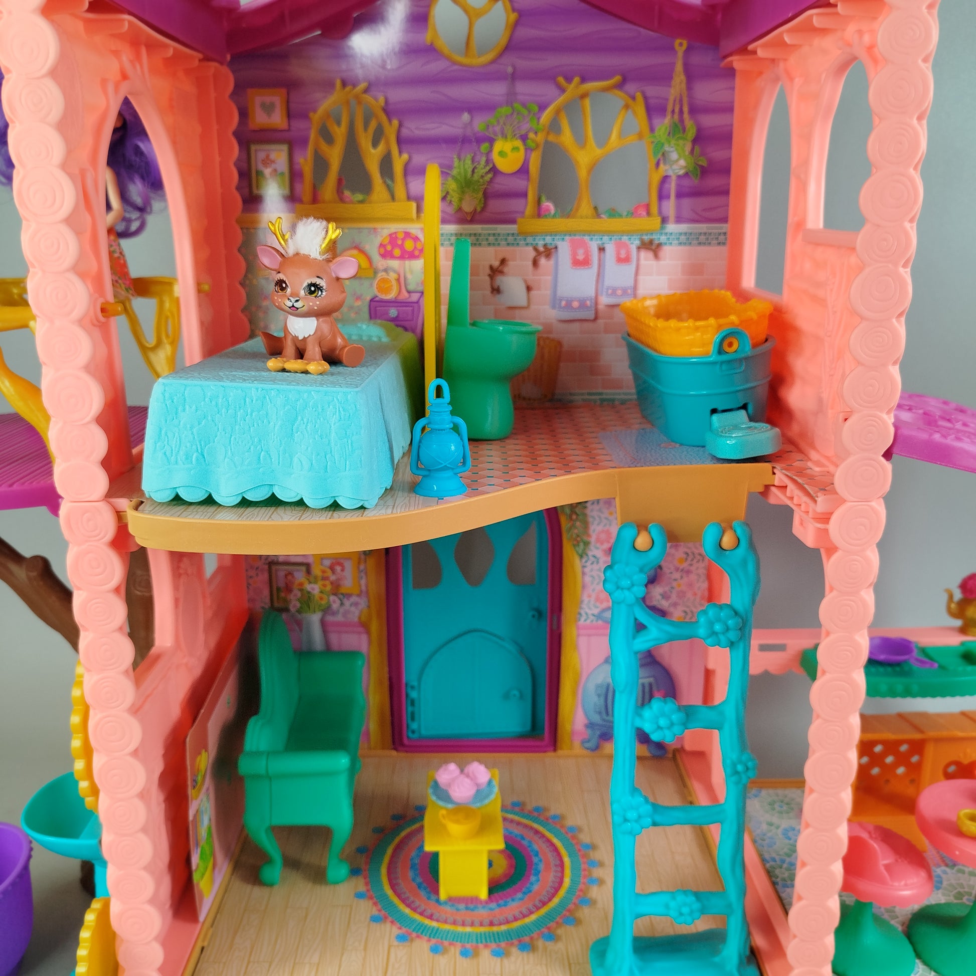 Mattel Cozy Deer House FRH50 Puppenhaus, gebraucht, ab 3 4 5 Jahre | ✅ geprüft 