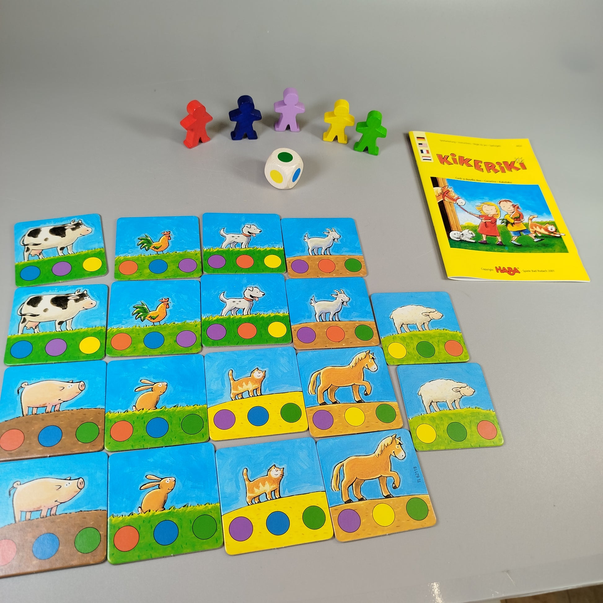 HABA Lernspiel Set - Kikeriki, Verkehrsspiel, Metallkoffer