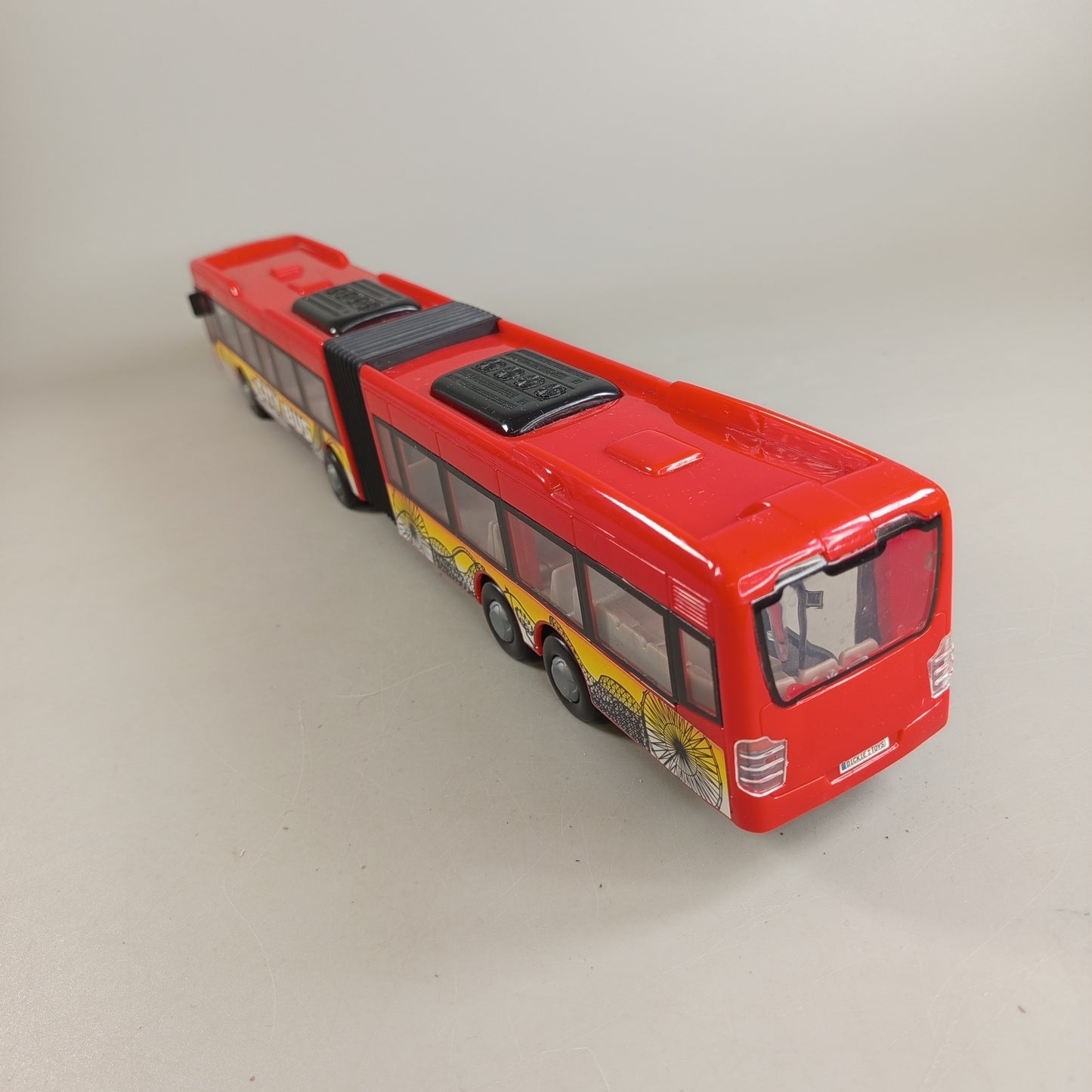 City Express Spielzeugbus – roter Gelenkbus, sehr gut