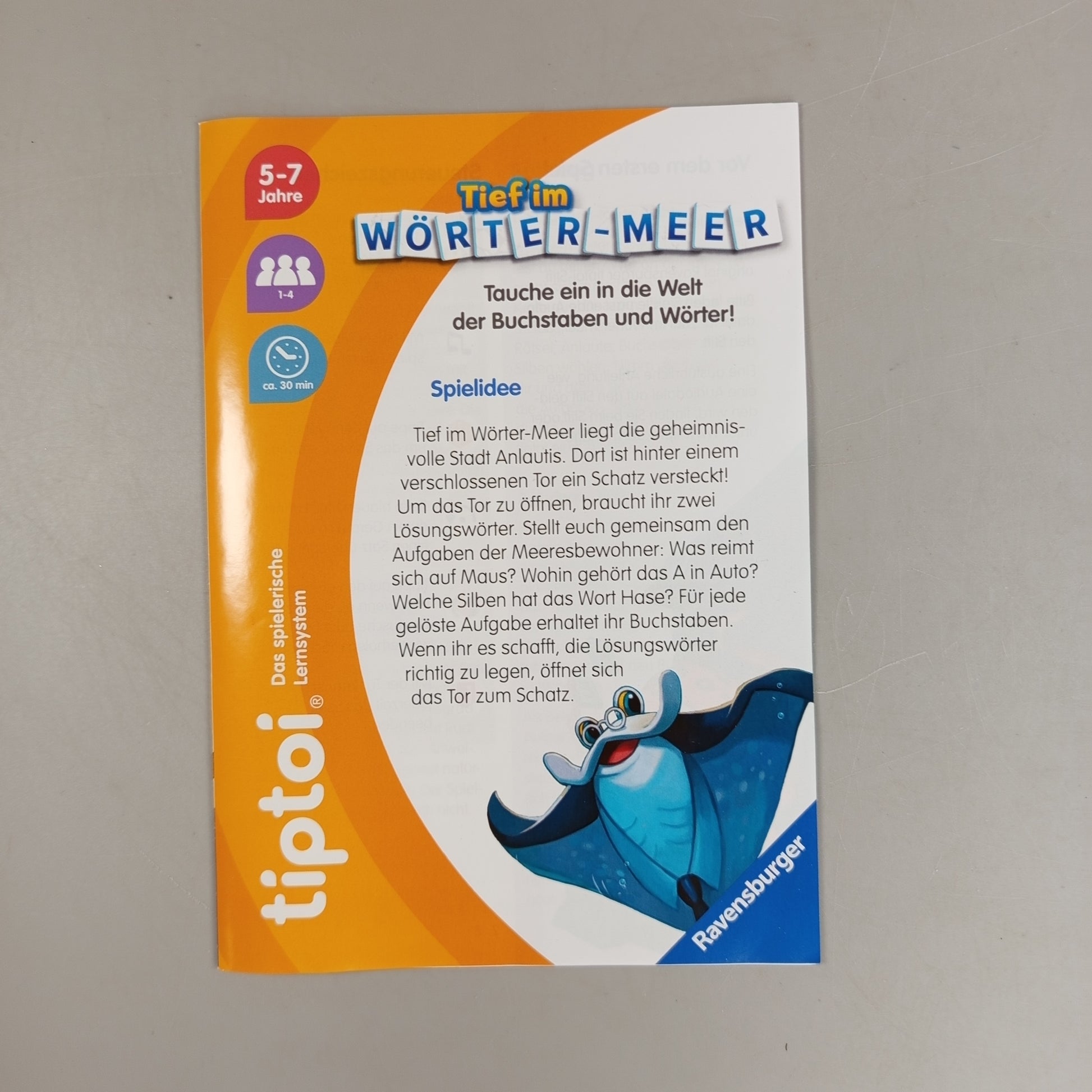 Ravensburger Tiptoi Lernspiel – Tief im Wörter-Meer, gut
