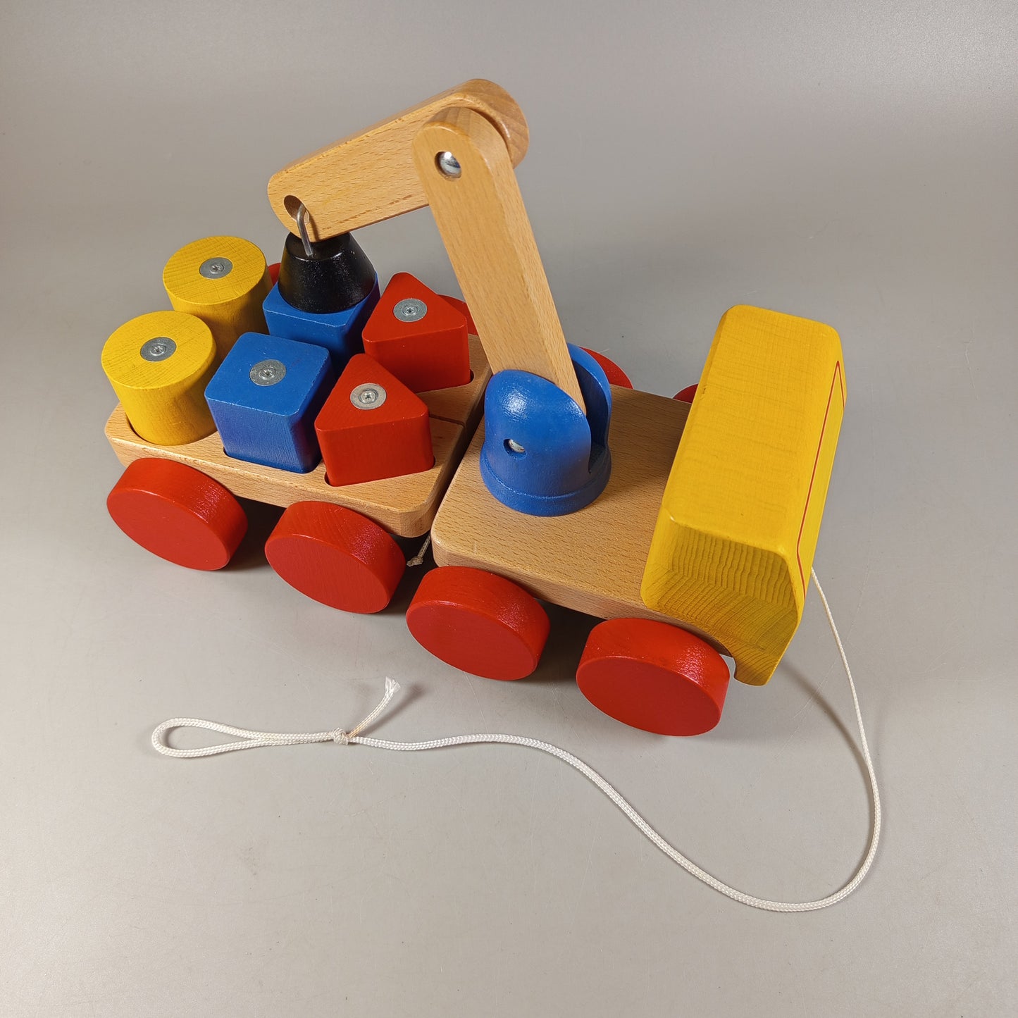 IKEA Holz-LKW mit Magnetkran & Anhänger