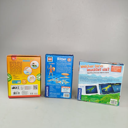  Spiele-Bundle: Halli Galli Junior, Dinos und Ritter