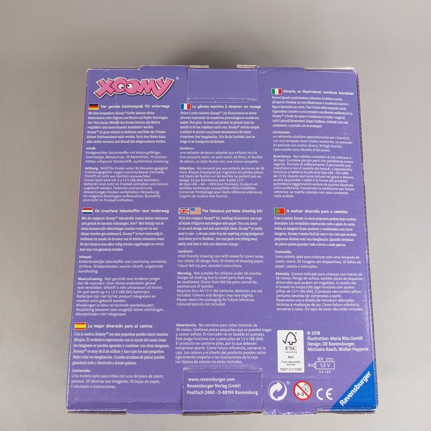 Ravensburger Xoomy Unicorn Zeichenmaschine Set – Einhorn Zeichenspiel