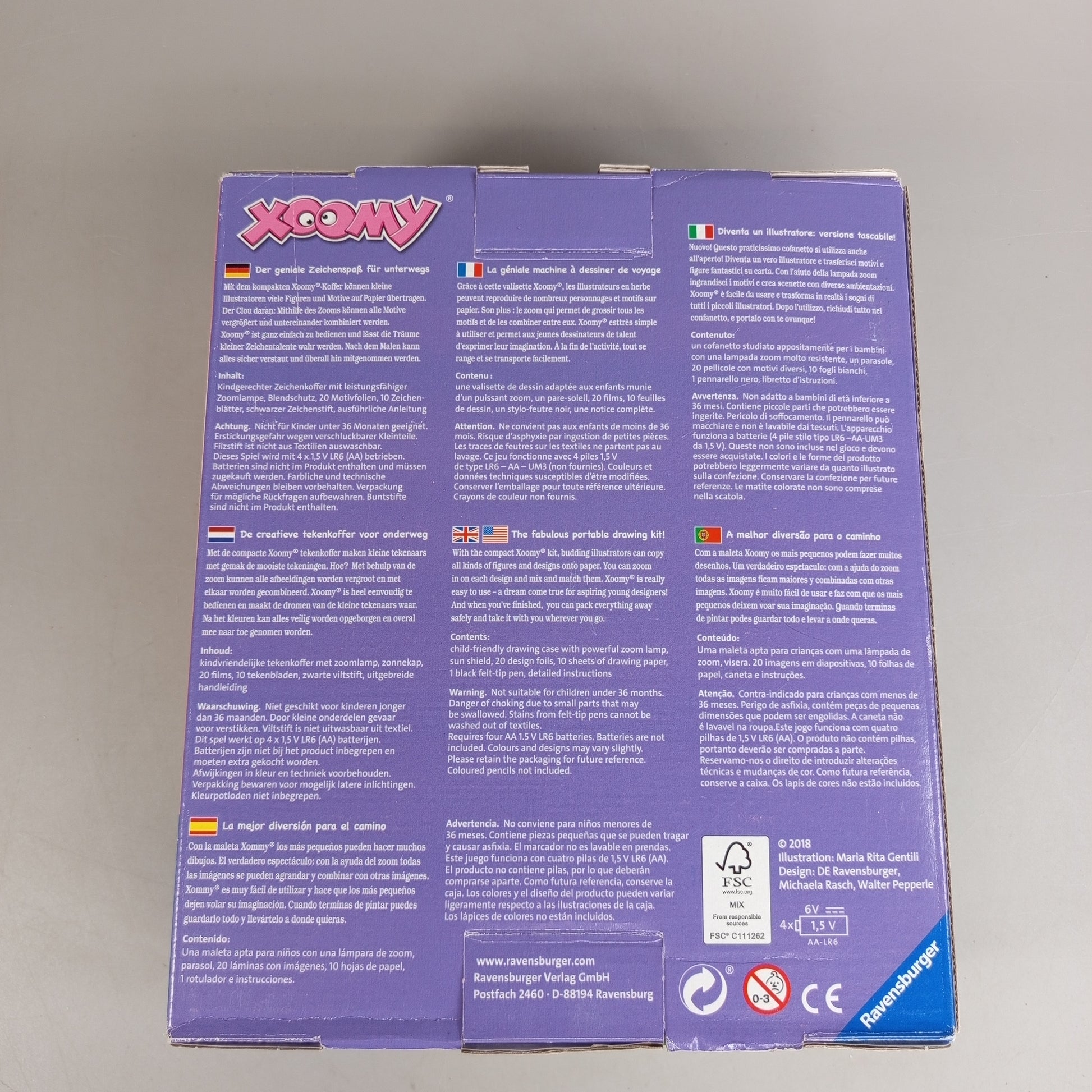 Ravensburger Xoomy Unicorn Zeichenmaschine Set – Einhorn Zeichenspiel