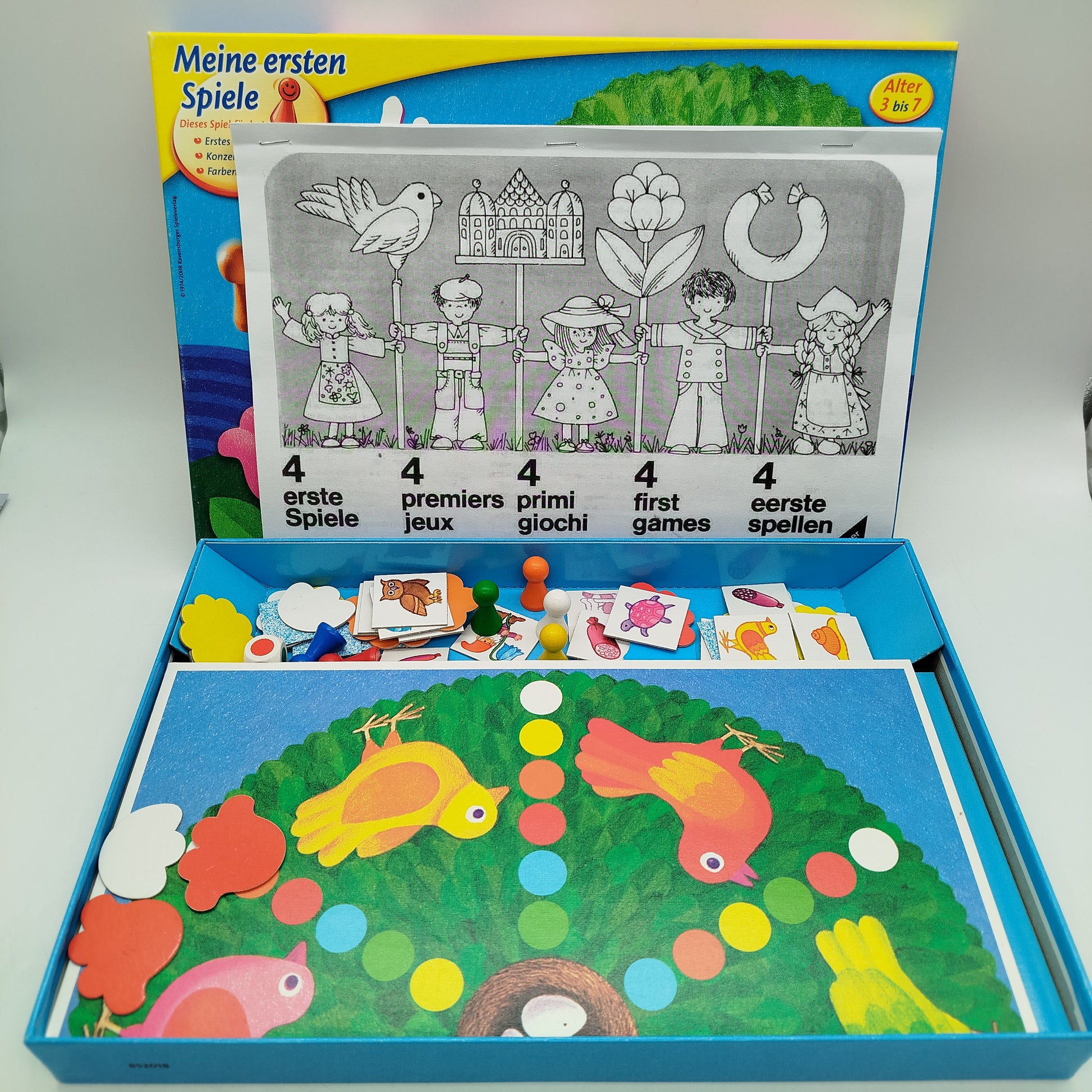 Ravensburger Brettspiel 4 erste Spiele, gebraucht, ab 3 4 5 Jahre | ✅ geprüft 