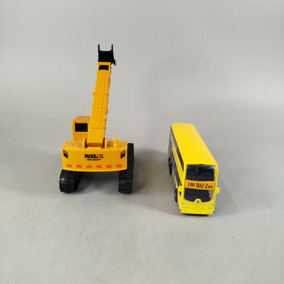 Linde Bundle Set von 3 Stapler, Bagger & Doppeldeckerbus