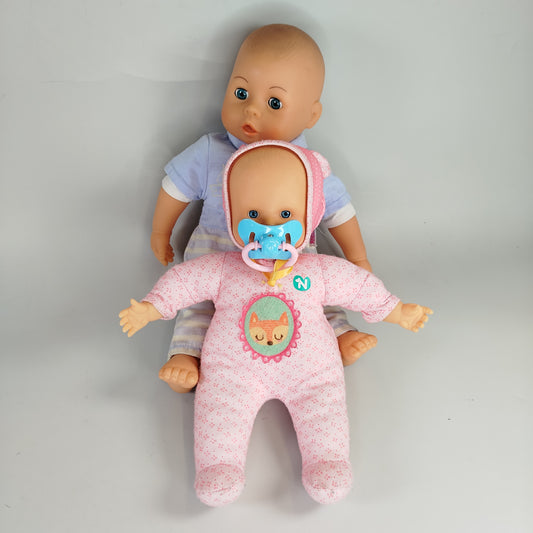  Babypuppen-Set mit weichem Körper und Funktionen