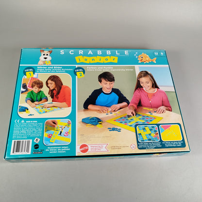Mattel Scrabble Junior Brettspiel – deutsche Ausgabe