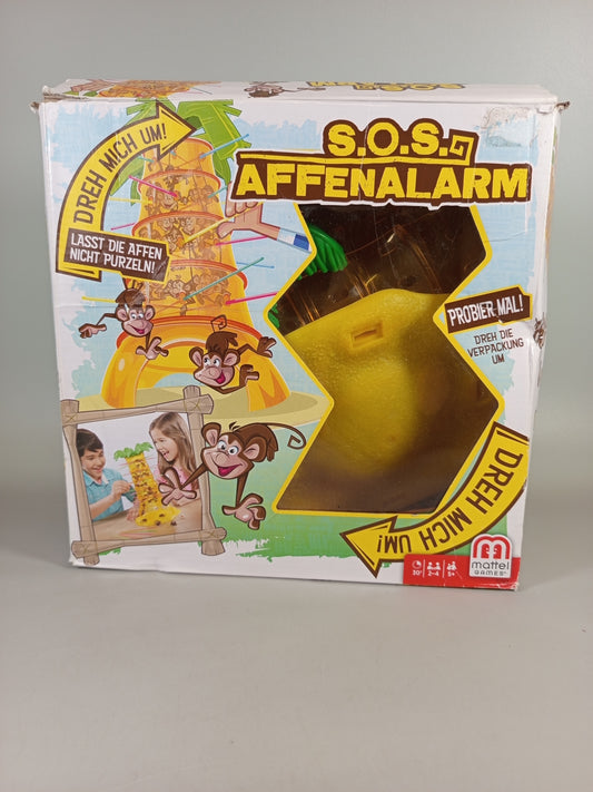 Mattel Games S.O.S. Affenalarm – Geschicklichkeits-Brettspiel, OVP