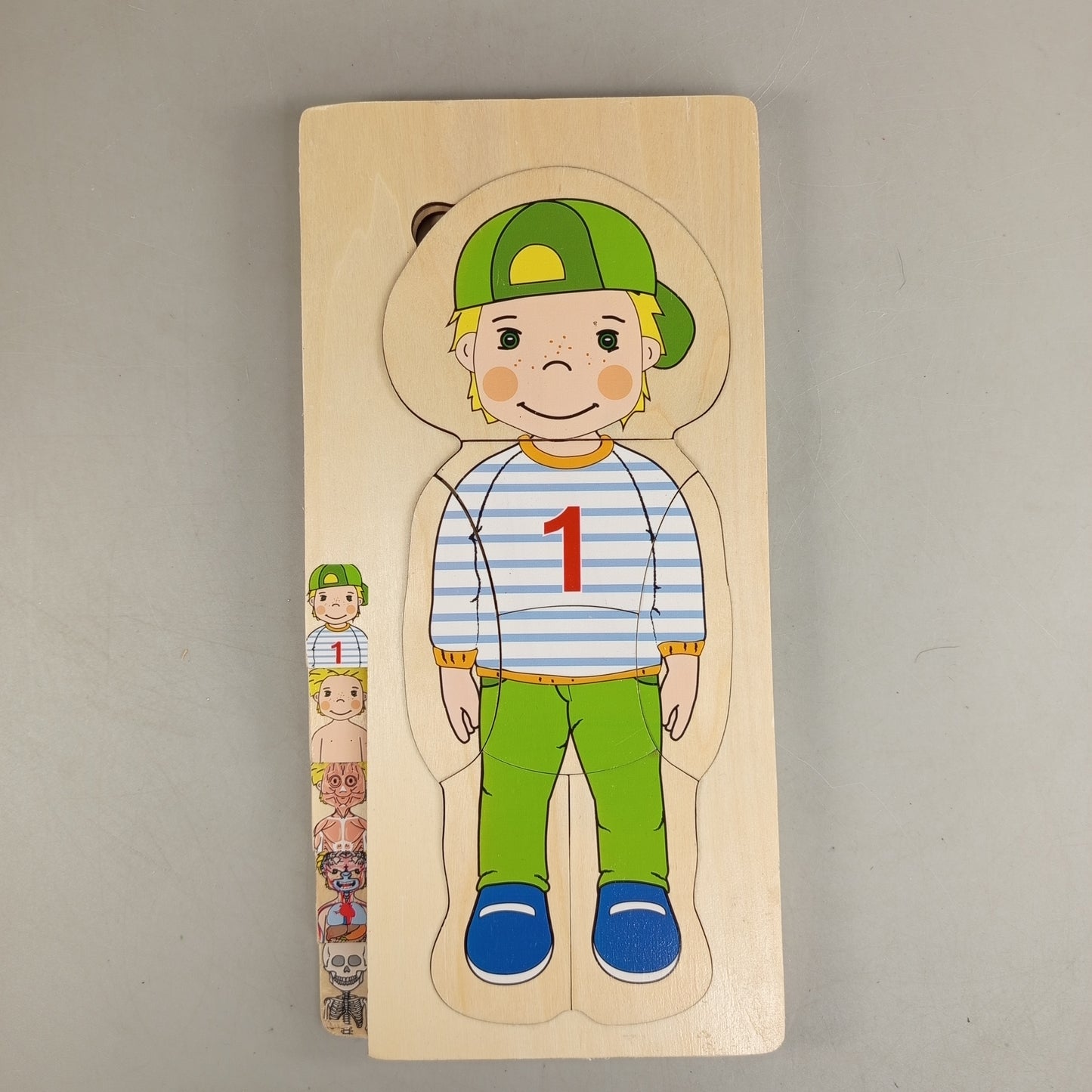 Holzpuzzle Menschlicher Körper Neuwertig