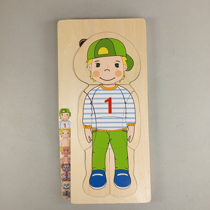 Holzpuzzle Menschlicher Körper Neuwertig